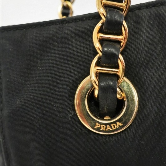 Prada Tessuto Chain-Strap Tote Black Nylon - Picture 3 of 8